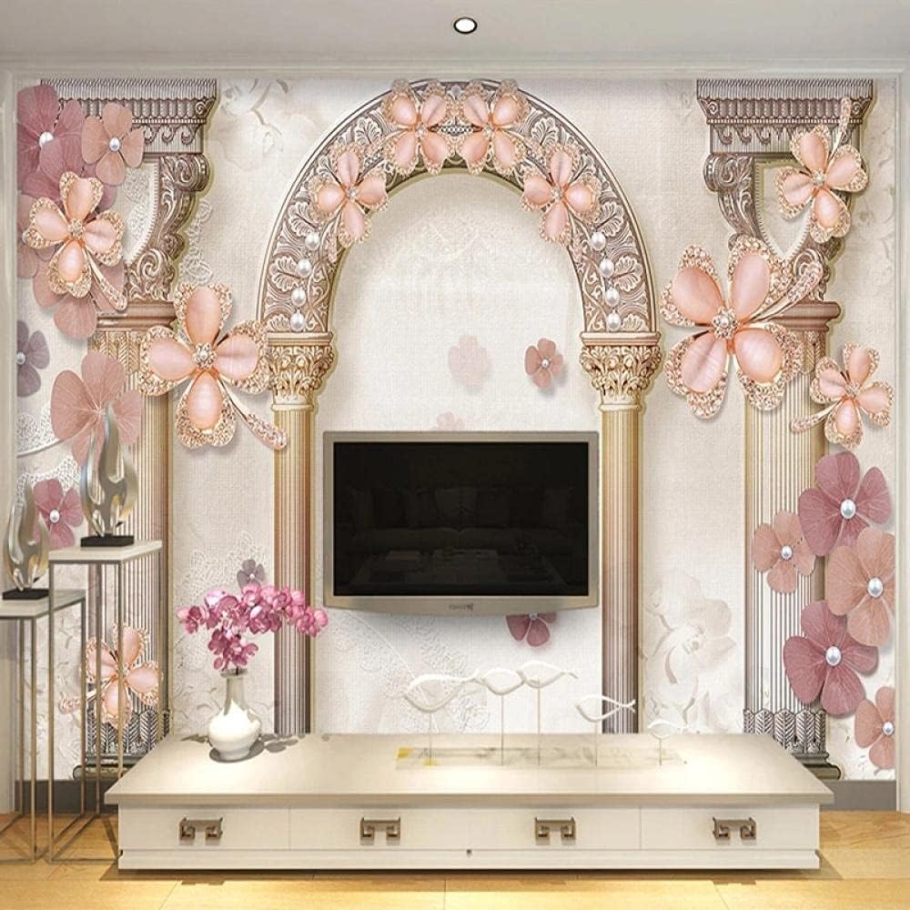 European Style Wall Mural Rome Column Jewel Pearls Mural Living Room Tv Sofa Home Decor Wallpaper 200 cm(W) x 140 cm(H)
European Style Wall Mural Rome Column Jewel Pearls Mural Living Room Tv Sofa Home Decor Wallpaper 200 cm(W) x 140 cm(H)