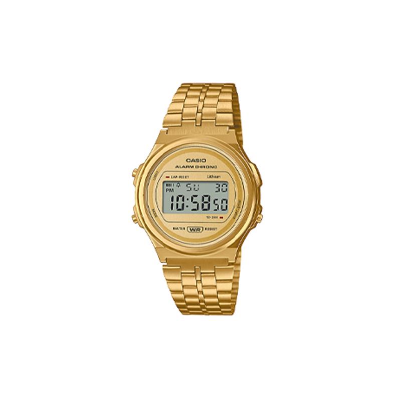 Casio series YOUTH series - disc digital display fashion trend retro small round watch business casual versatile LCD display small dial A171WEG-9AEF золотой
Casio series YOUTH series - disc digital display fashion trend retro small round watch business casual versatile LCD display small dial A171WEG-9AEF золотой