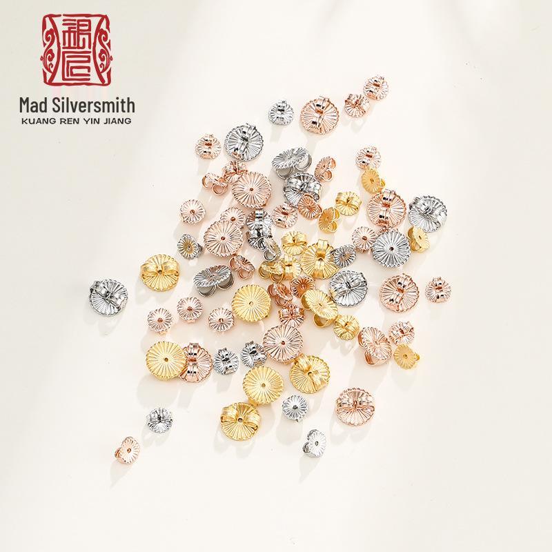 18K Gold & 925 Sterling Silver Daisy Earring Stoppers: Non-slip, Anti-drop, Secure Backings
18K Gold & 925 Sterling Silver Daisy Earring Stoppers: Non-slip, Anti-drop, Secure Backings
