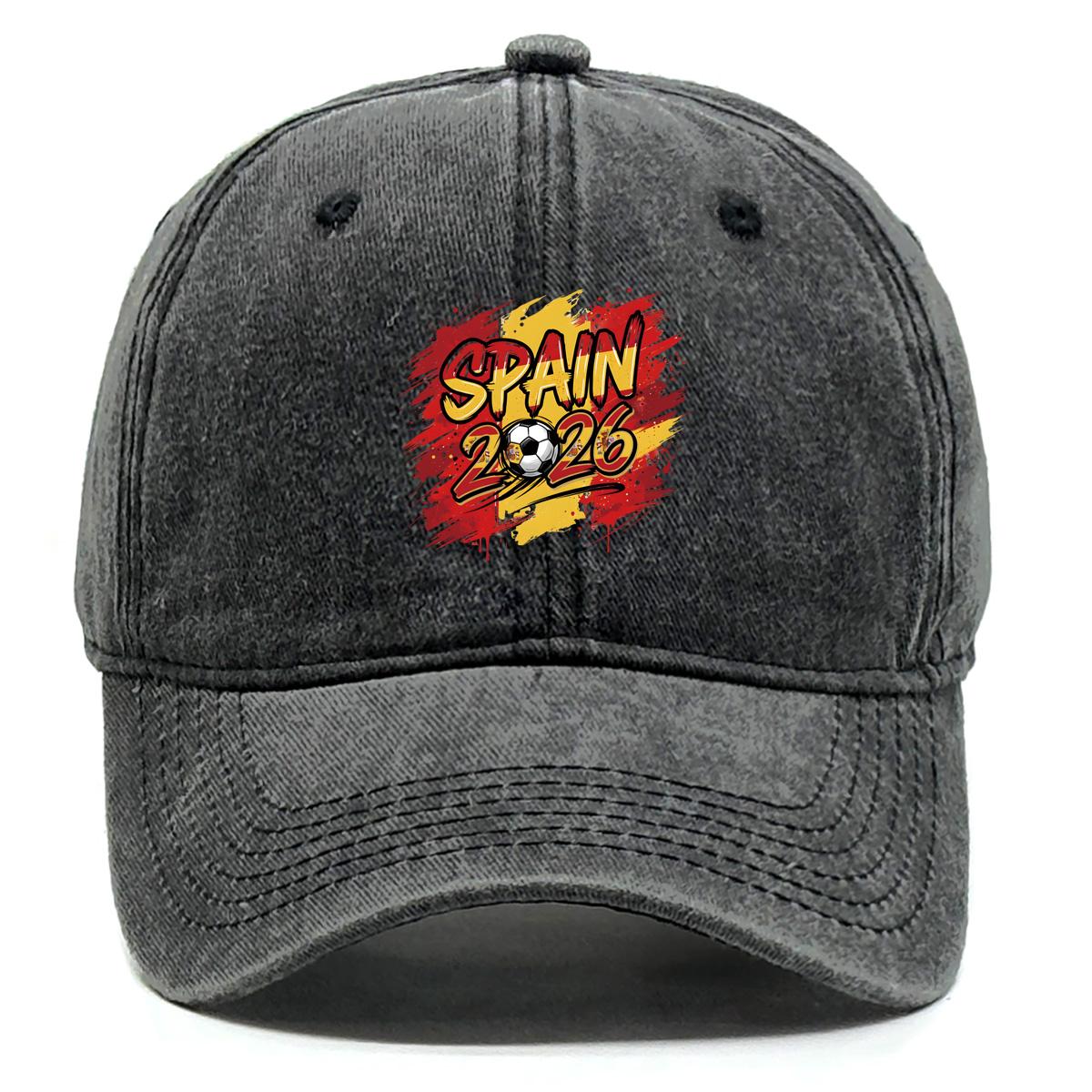 Baseball Hat With 2026 Football Soccer SPAIN Flag Printed , Adjustable Baseball Cap Unisex Simple Casual Raw Brim Man s Cap as the picture чёрный
Baseball Hat With 2026 Football Soccer SPAIN Flag Printed , Adjustable Baseball Cap Unisex Simple Casual Raw Brim Man s Cap as the picture чёрный