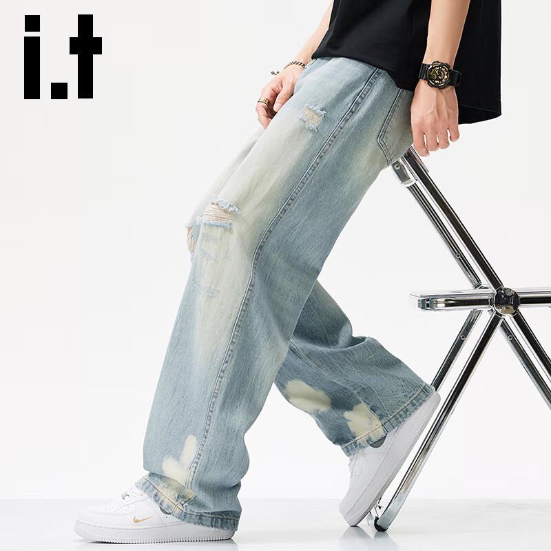 Izzue IT Мужские джинсы с потертостями, свободного кроя, прямые 36
Izzue IT Мужские джинсы с потертостями, свободного кроя, прямые 36