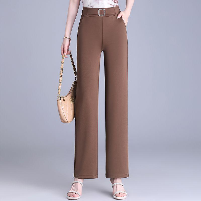 High-Waisted Wide-Leg Summer Trousers - Loose, Drapey, Nine-Tenth Length, Casual and Stylish Straight-Leg Pants S Below 45 kg
High-Waisted Wide-Leg Summer Trousers - Loose, Drapey, Nine-Tenth Length, Casual and Stylish Straight-Leg Pants S Below 45 kg