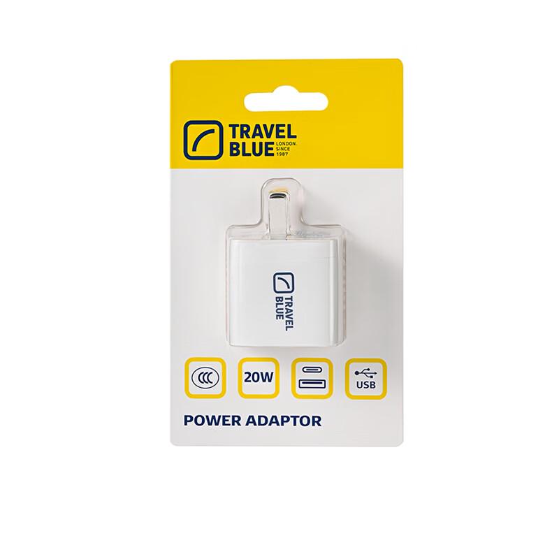 TRAVEL BLUE Type-C & USB Dual Interface Power Adapter
TRAVEL BLUE Type-C & USB Dual Interface Power Adapter