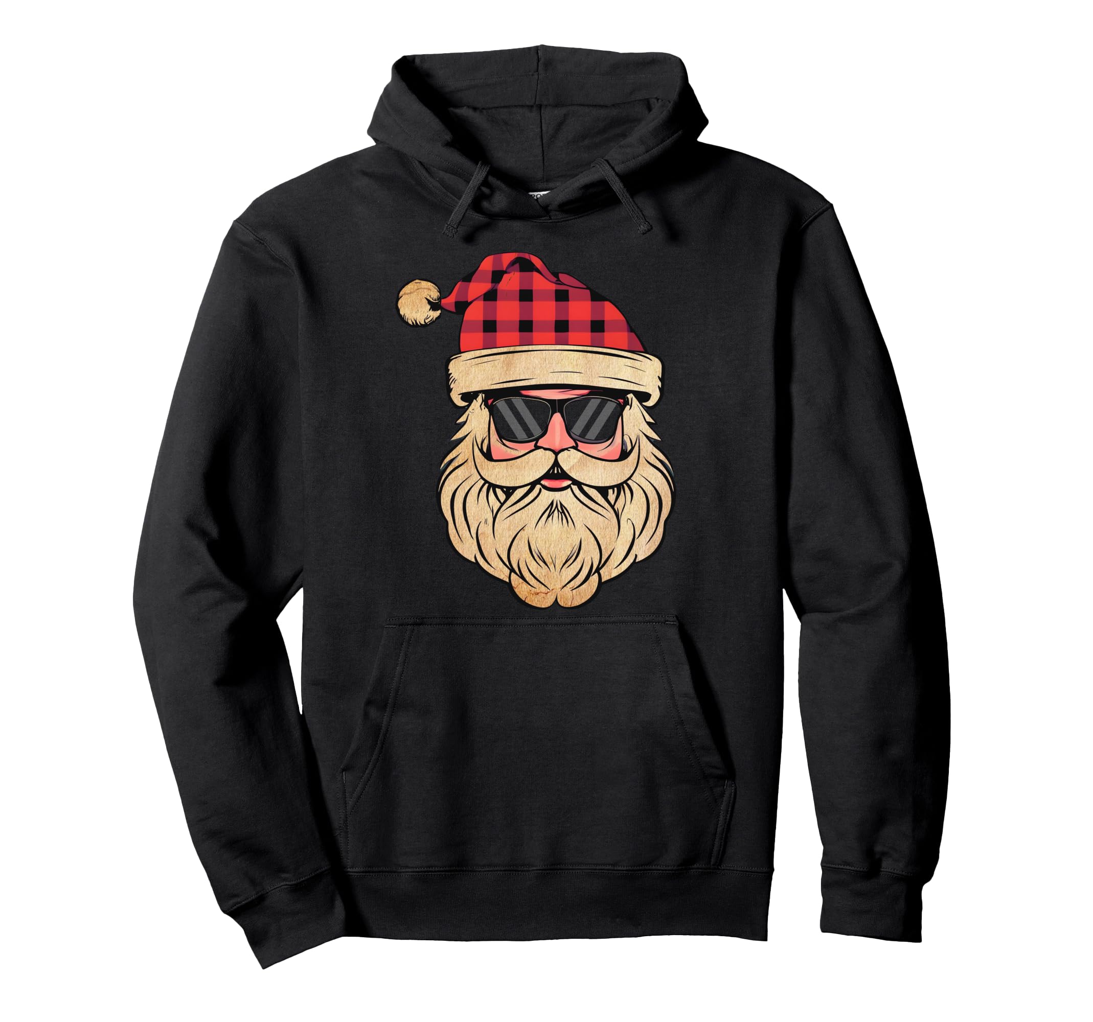 Santa Face Hoodie with Sunglasses
Santa Face Hoodie with Sunglasses