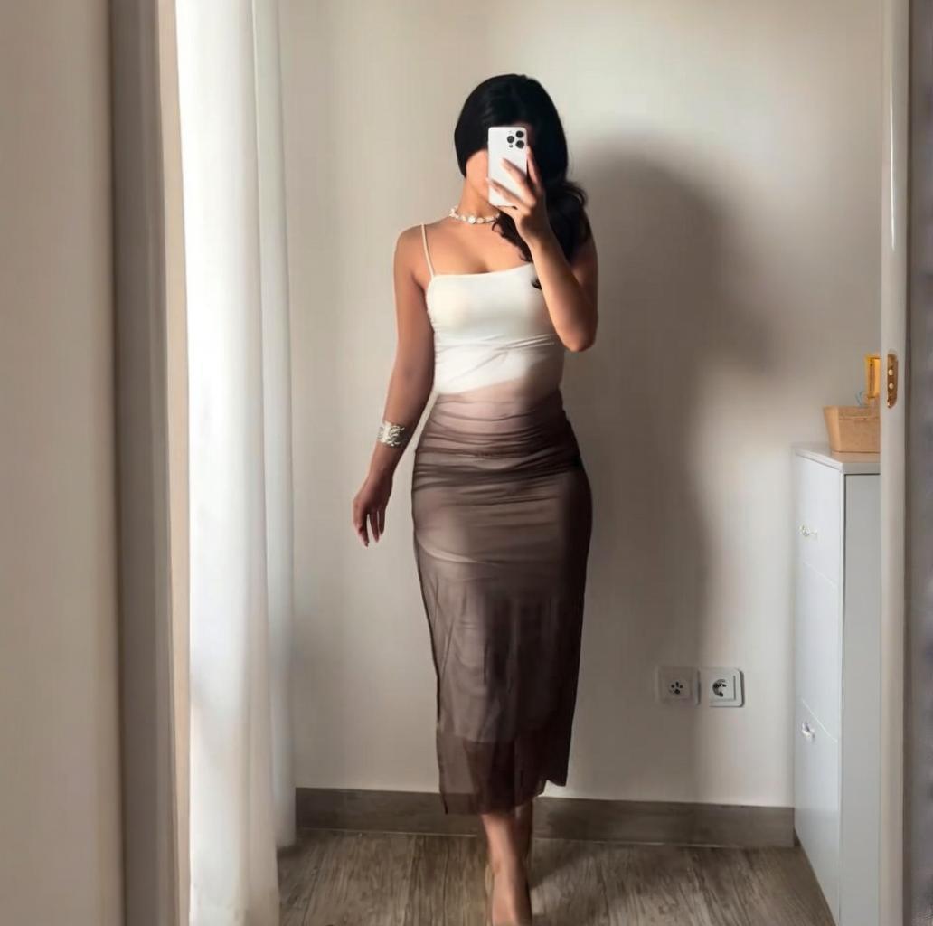 2025 European & American Ruched Gradient Ruffle Strapless Bodycon Midi Dress S
2025 European & American Ruched Gradient Ruffle Strapless Bodycon Midi Dress S