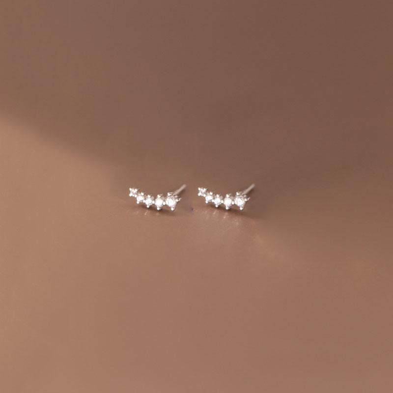 WANTME 925 Silver Simple Korean Pave Zircon Mini Small Stud Earrings for Teen Women Daily Life Party Piercing Jewelry срібний
WANTME 925 Silver Simple Korean Pave Zircon Mini Small Stud Earrings for Teen Women Daily Life Party Piercing Jewelry срібний