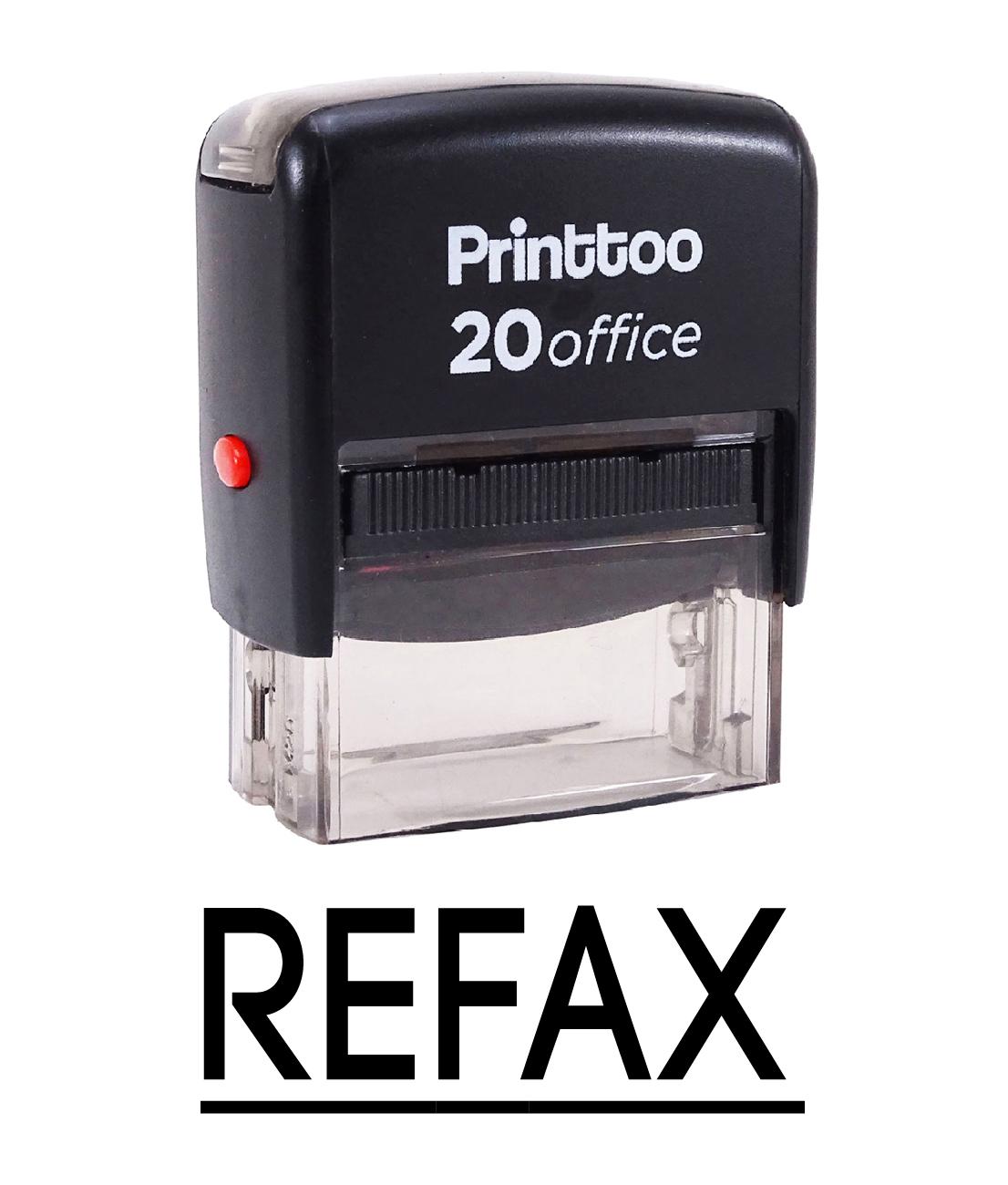 Printtoo Custom Stamp REFAX Self Inking Rubber Stamp Office Stationary-Black 14 mm x 38 mm (Approx) красный
Printtoo Custom Stamp REFAX Self Inking Rubber Stamp Office Stationary-Black 14 mm x 38 mm (Approx) красный