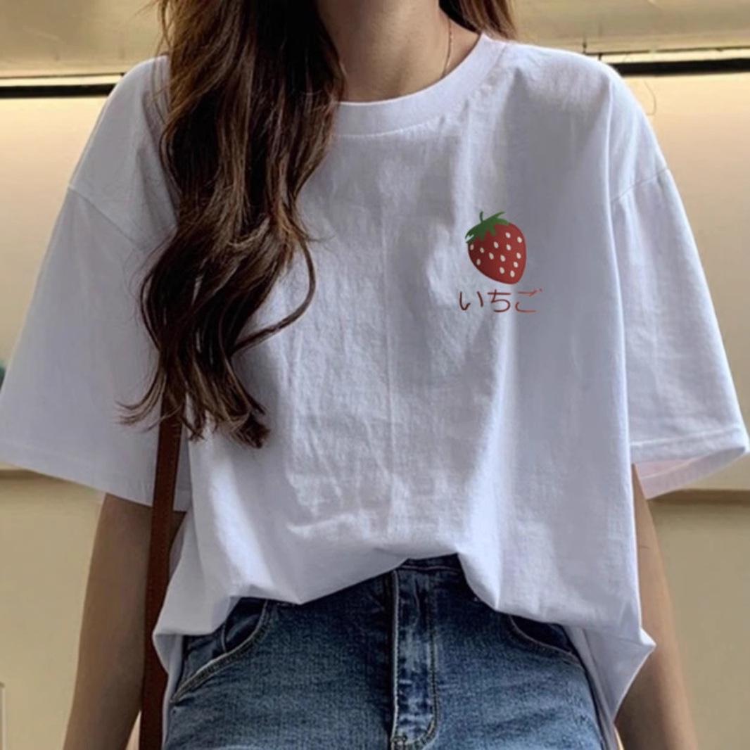 Women s Pure Cotton Korean Style Printed T-Shirt - White, Short Sleeve, Loose Fit, Trendy Student Design 3XL
Women s Pure Cotton Korean Style Printed T-Shirt - White, Short Sleeve, Loose Fit, Trendy Student Design 3XL