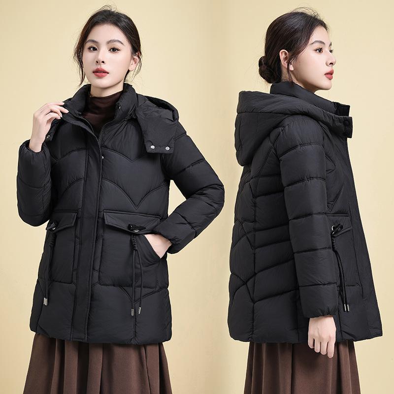 Женская средне-длинная зимняя новая приталенная утолщенная куртка с большим меховым воротником, на хлопковой подкладке 5XL-140-77.5kg чёрный
Женская средне-длинная зимняя новая приталенная утолщенная куртка с большим меховым воротником, на хлопковой подкладке 5XL-140-77.5kg чёрный