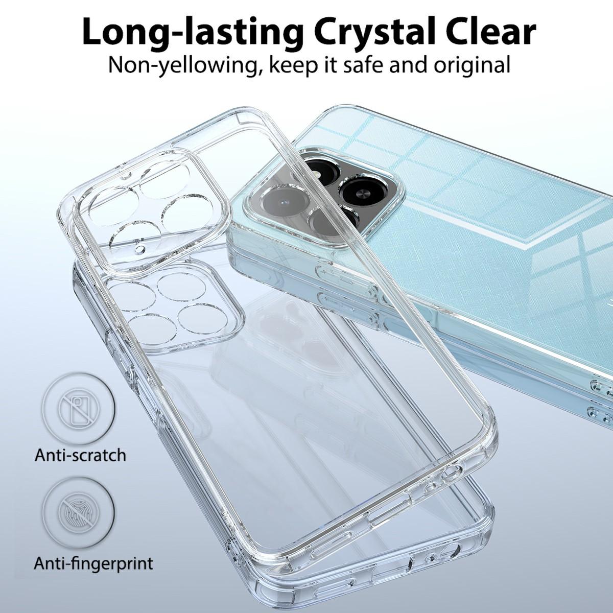 For Honor X5b/X5b Plus Clear Phone Case TPU+Acrylic Shockproof Phone Back Cover Style A
For Honor X5b/X5b Plus Clear Phone Case TPU+Acrylic Shockproof Phone Back Cover Style A