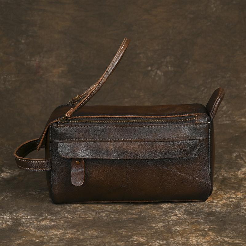 Leather Toiletry Bag, Multifunctional Travel Storage Bag, Layered Cowhide Men s Handbag, Large Capacity Handbag, Vintage Bag
Leather Toiletry Bag, Multifunctional Travel Storage Bag, Layered Cowhide Men s Handbag, Large Capacity Handbag, Vintage Bag