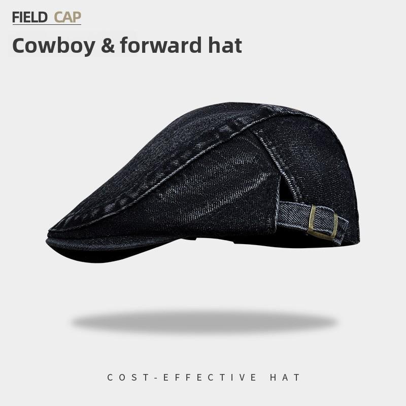 Vintage Denim Beret Hat For Women With Sun Protection Adjustable Fit For Spring Summer Fashion чорний
Vintage Denim Beret Hat For Women With Sun Protection Adjustable Fit For Spring Summer Fashion чорний