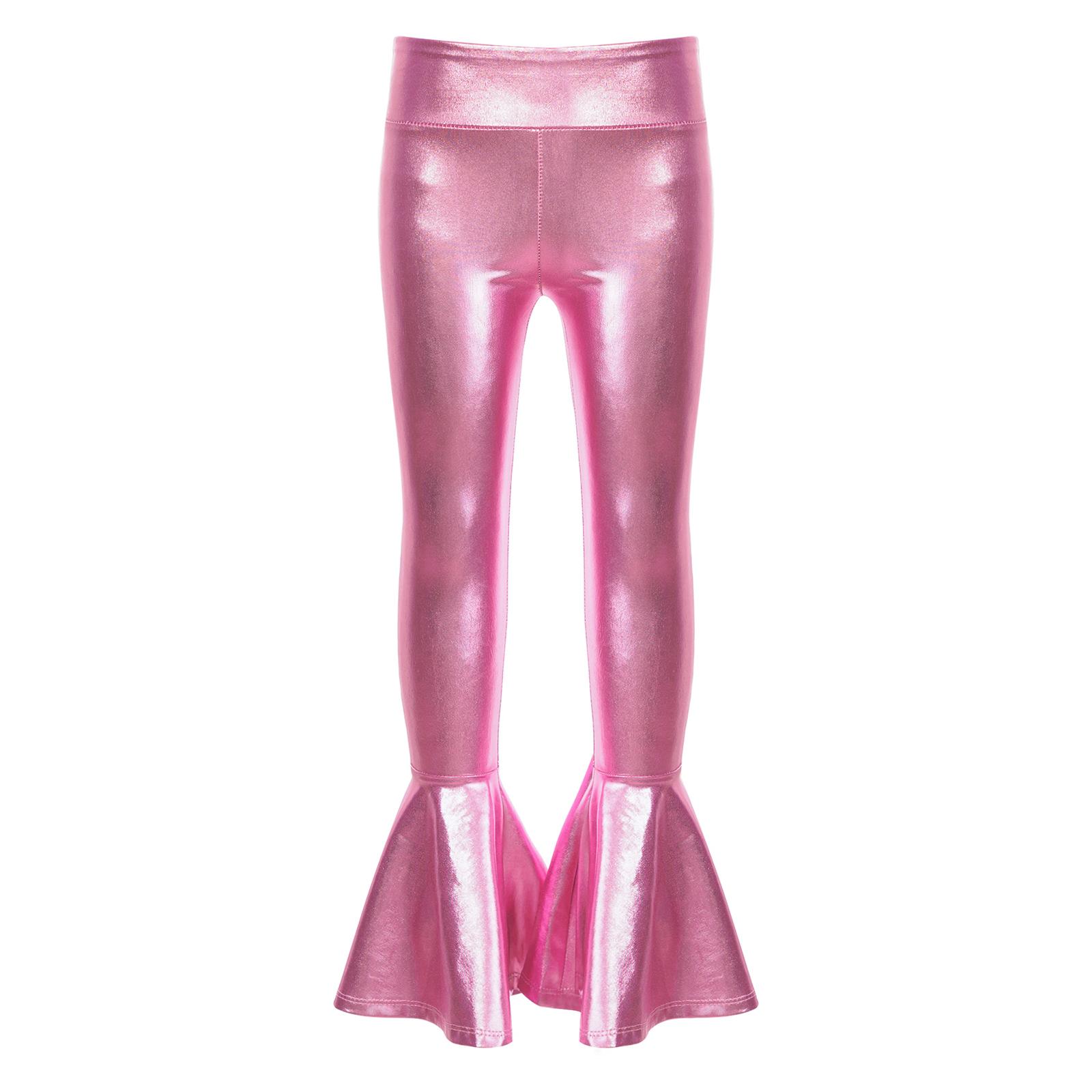 Дівчачі штани для виступів Еластичний пояс Бронзована тканина Дизайн з високою посадкою Оздоблення рюшами Кльош 15-16 Years рожевий
Дівчачі штани для виступів Еластичний пояс Бронзована тканина Дизайн з високою посадкою Оздоблення рюшами Кльош 15-16 Years рожевий