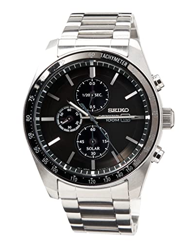 Seiko Solar Chronograph Men s Watch Stainless Steel with Metal Strap, Silver, One Size, Bracelet
Seiko Solar Chronograph Men s Watch Stainless Steel with Metal Strap, Silver, One Size, Bracelet