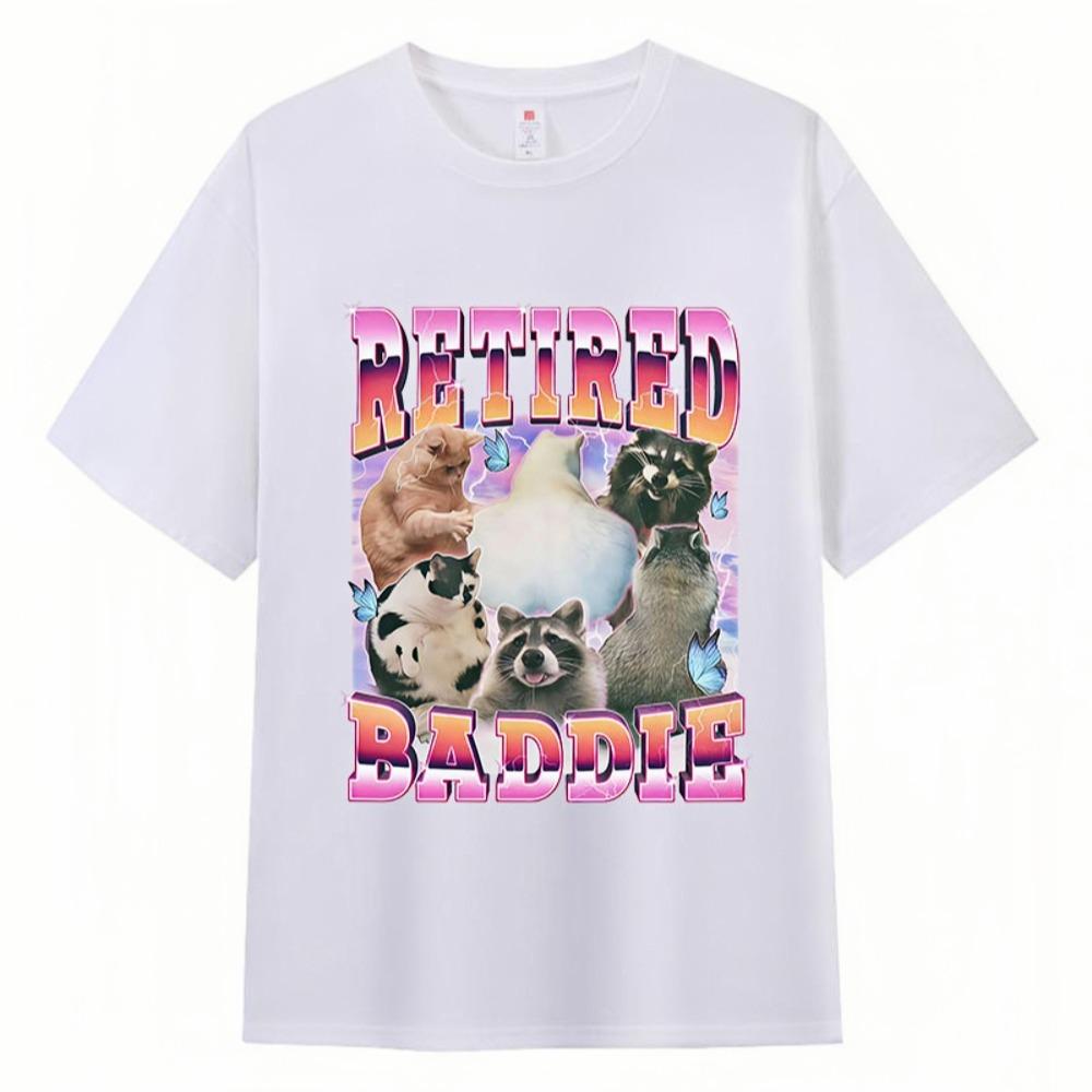 Retired Baddie Cat Raccoon Lover Funny Graphic Print TShirt Unisexs Womens Fashion Oversized TShirt Crew Neck Short Sleeve 4XL
Retired Baddie Cat Raccoon Lover Funny Graphic Print TShirt Unisexs Womens Fashion Oversized TShirt Crew Neck Short Sleeve 4XL