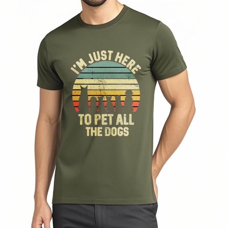Breathable Tee Solid Color For men short sleeve tshirt Fashion Im Just Here To Pet All The Dogs Comfort Women Teeshirt 4XL
Breathable Tee Solid Color For men short sleeve tshirt Fashion Im Just Here To Pet All The Dogs Comfort Women Teeshirt 4XL