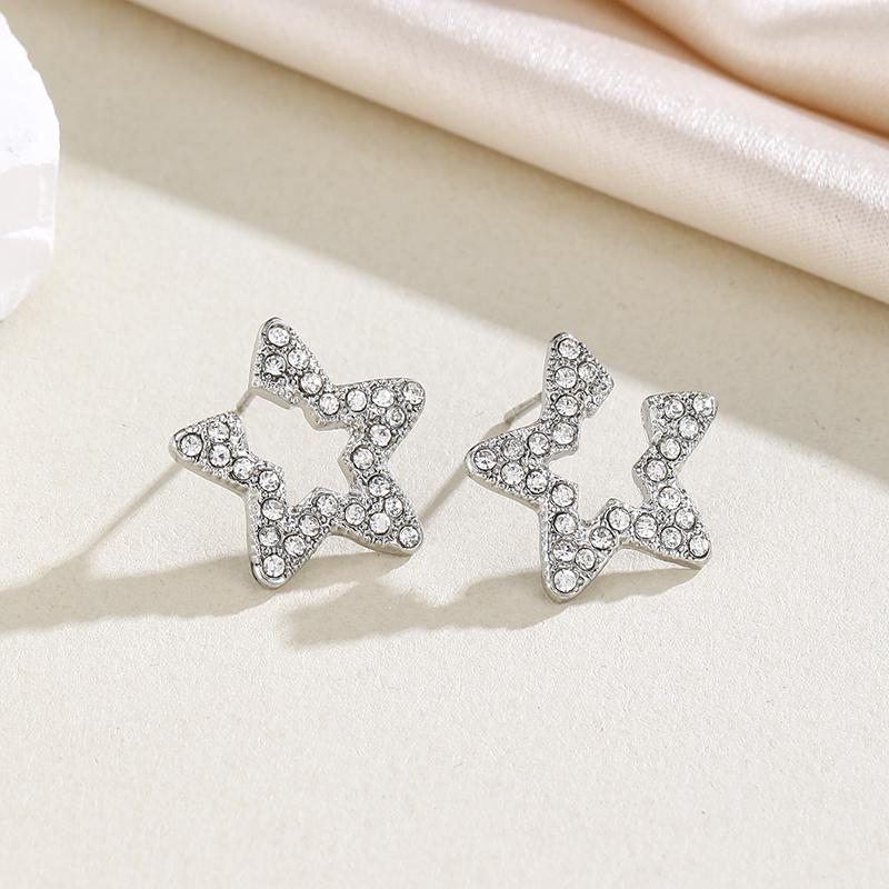 Fashionable Sparkling Inlaid Zircon Hollow Star Hanging Earrings, Women s Personalized Trendy Party Zircon Gifts
Fashionable Sparkling Inlaid Zircon Hollow Star Hanging Earrings, Women s Personalized Trendy Party Zircon Gifts