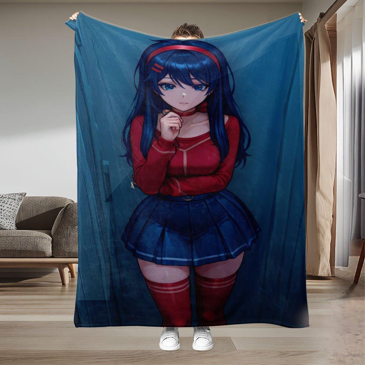 Blue animated school girl pattern Flannel printed blanket suitable for all seasons suitable for living room office sofa travel 75x100cm
Blue animated school girl pattern Flannel printed blanket suitable for all seasons suitable for living room office sofa travel 75x100cm