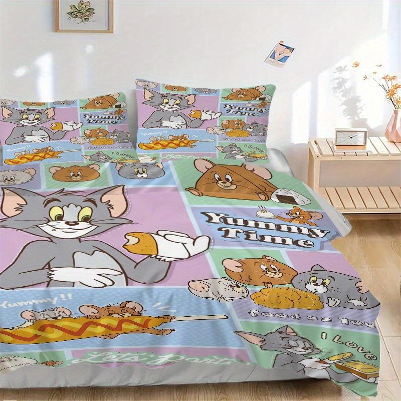 3pcs Tom & Jerry Yummy Time Print Cover Set Ultra Soft, Breathable, and Comfortable Bedding with Stylish Design for Bedroom and Guest Room Decor 1 Cov 135x200cm
3pcs Tom & Jerry Yummy Time Print Cover Set Ultra Soft, Breathable, and Comfortable Bedding with Stylish Design for Bedroom and Guest Room Decor 1 Cov 135x200cm