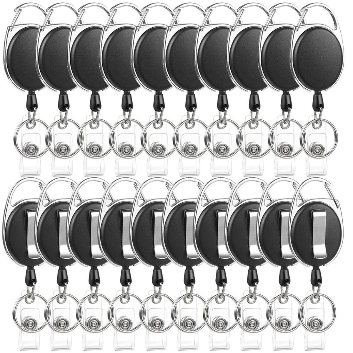 2025+20 Pack Badge Reels Retractable ID Badge Holder with Carabiner Heavy Duty Badge Reel Clip and Key Chain for Work Office China Mainland
2025+20 Pack Badge Reels Retractable ID Badge Holder with Carabiner Heavy Duty Badge Reel Clip and Key Chain for Work Office China Mainland