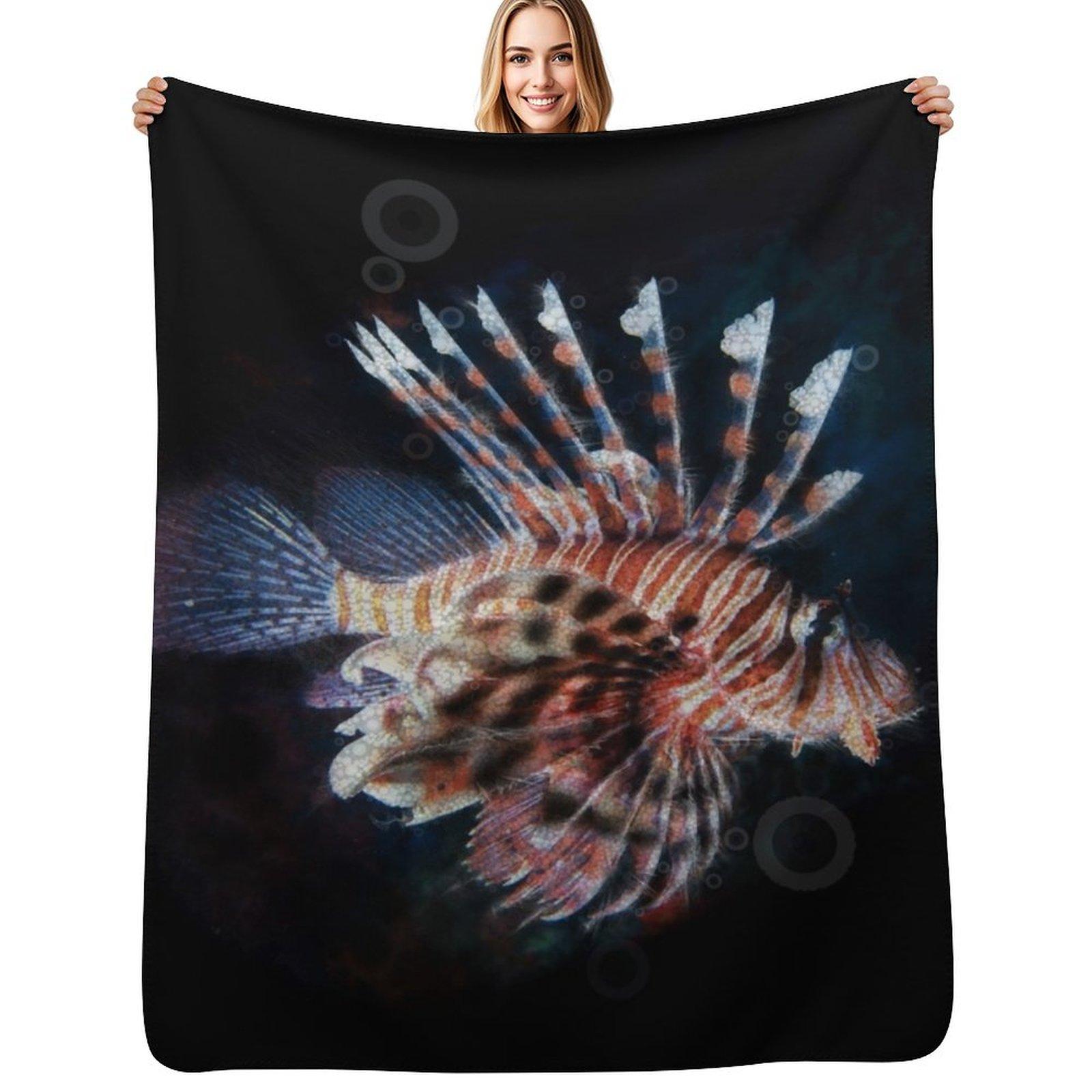Red Lionfish Throw Blanket Stylish Warm Blanket for Living Room Bedroom 102x76cm(40x30in)
Red Lionfish Throw Blanket Stylish Warm Blanket for Living Room Bedroom 102x76cm(40x30in)