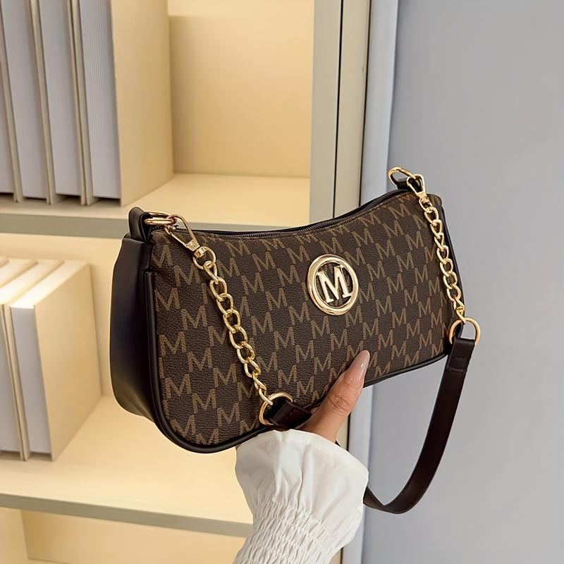 Vintage Underarm Bag for Teenager Letter Print Crossbody Small Square Bag with Chain Shoulder Handbag Adjustable Crossbody Strap коричневий
Vintage Underarm Bag for Teenager Letter Print Crossbody Small Square Bag with Chain Shoulder Handbag Adjustable Crossbody Strap коричневий