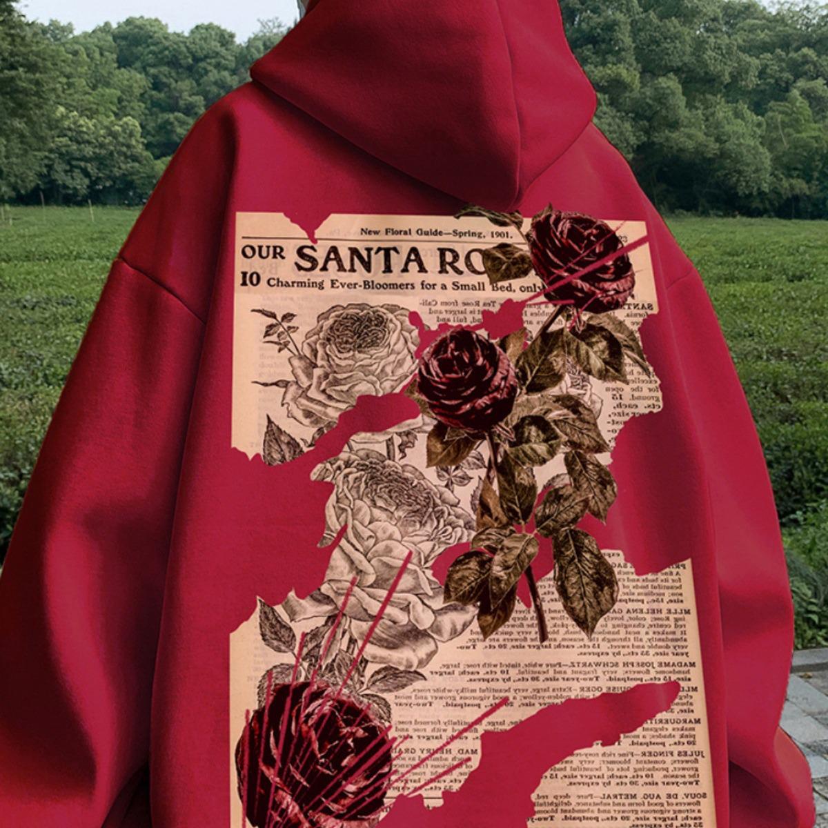 Men s Rose Print Velvet Hooded Sweatshirt - Heavyweight, Trendy, Loose Fit, American Retro Style XL хакі
Men s Rose Print Velvet Hooded Sweatshirt - Heavyweight, Trendy, Loose Fit, American Retro Style XL хакі