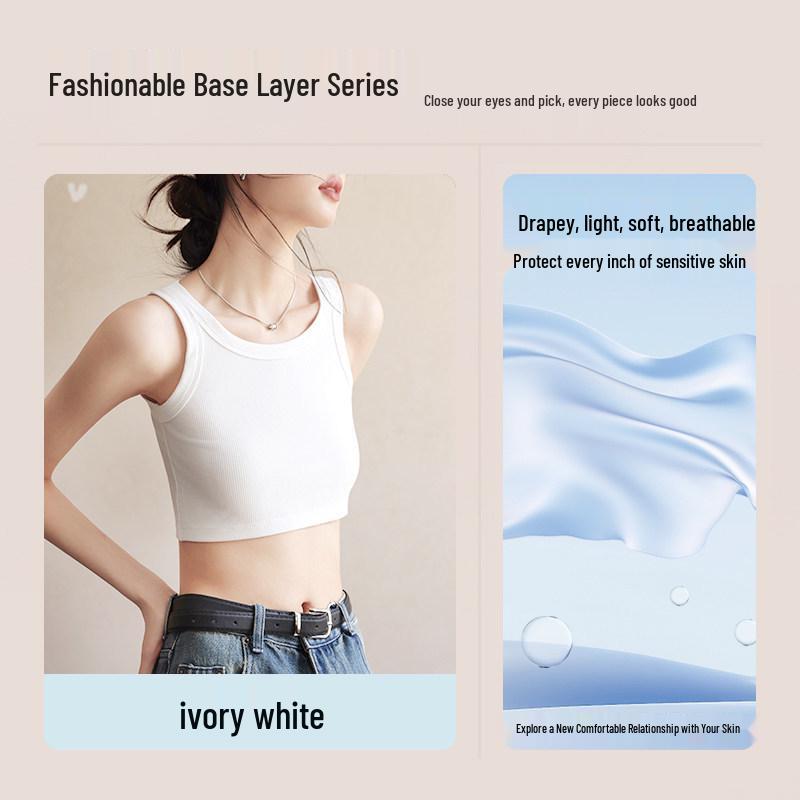 Women s Ice Silk Crop Top: White Anti-exposure Camisole Vest for Spring/Summer 2026 M (75-95 lbs)
Women s Ice Silk Crop Top: White Anti-exposure Camisole Vest for Spring/Summer 2026 M (75-95 lbs)