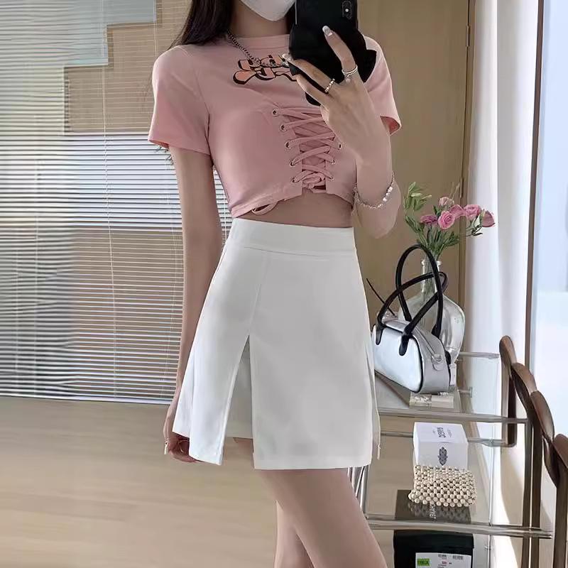 Women s Irregular Short Summer Skirt - High Waist Slimming A-line Design in White S (80-95 cm) белый
Women s Irregular Short Summer Skirt - High Waist Slimming A-line Design in White S (80-95 cm) белый