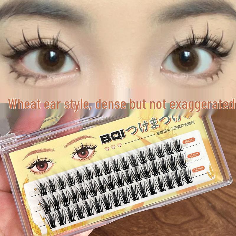 BQI Natural-Look Wheat Ear Tip False Eyelashes - Dense Single Cluster for Photogenic Comic Eyes
BQI Natural-Look Wheat Ear Tip False Eyelashes - Dense Single Cluster for Photogenic Comic Eyes