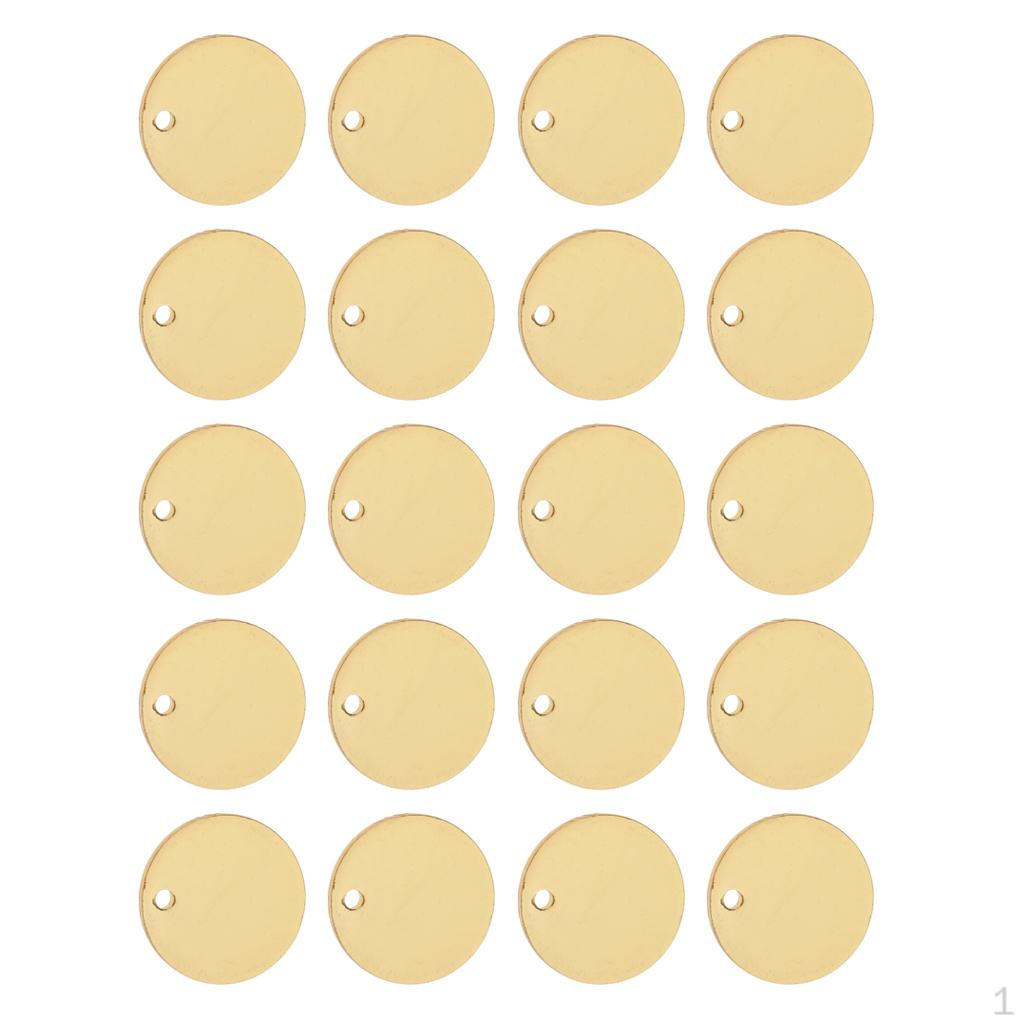 20 Circle Blank Coin Stamping Charms Tags Pendants 11mm Gold
20 Circle Blank Coin Stamping Charms Tags Pendants 11mm Gold