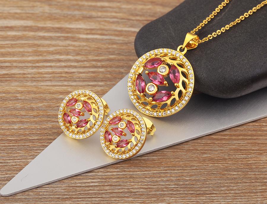 Nidin Elegant Aesthetic Hollow Design Round Jewelry Sets Pendant Necklace Earrings For Women Girl Birthday Party Accessory Gift розы красного
Nidin Elegant Aesthetic Hollow Design Round Jewelry Sets Pendant Necklace Earrings For Women Girl Birthday Party Accessory Gift розы красного