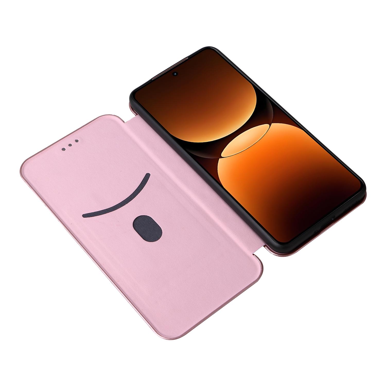 For Realme GT 7 Pro 5G Case Carbon Fiber Texture Drop-Proof PU Leather Phone Cover Rose Gold
For Realme GT 7 Pro 5G Case Carbon Fiber Texture Drop-Proof PU Leather Phone Cover Rose Gold