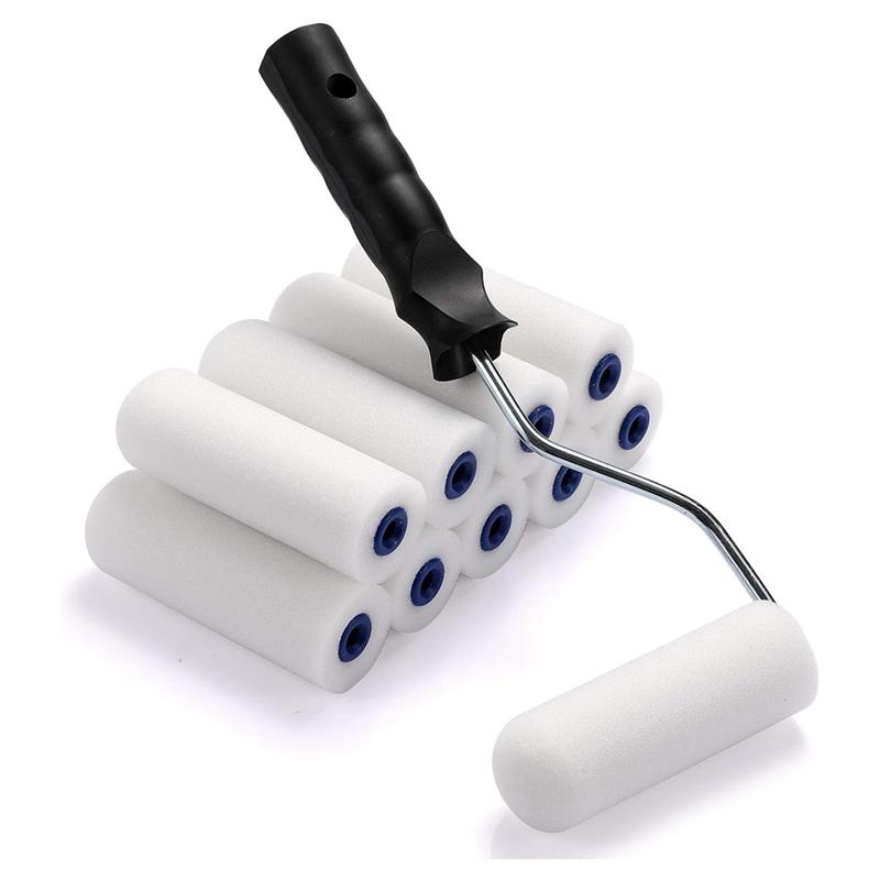 A34R 4Inch Foam Paint Roller, Roller Frame With Mini Paint Roller Cover Replacement With Foam Covered Ends, (12 Pieces) чёрный
A34R 4Inch Foam Paint Roller, Roller Frame With Mini Paint Roller Cover Replacement With Foam Covered Ends, (12 Pieces) чёрный