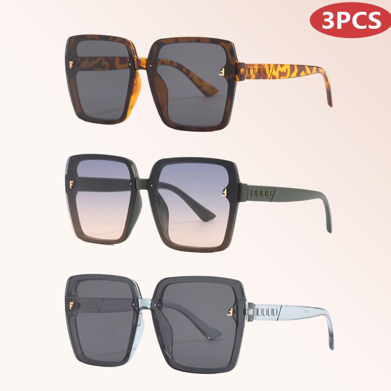 3pcs Square Sunglasses Women Men Retro Gradient Shades UV400 Outdoor Cycling Punk Fashion Sun Glasses
3pcs Square Sunglasses Women Men Retro Gradient Shades UV400 Outdoor Cycling Punk Fashion Sun Glasses