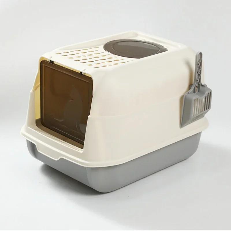 Полностью закрытый очень большой кошачий лоток - Складной противоразбрызгивающий туалет для питомцев Собачий кошачий лоток с лопаткой для наполнителя Товары для груминга 52x36x34CM серый
Полностью закрытый очень большой кошачий лоток - Складной противоразбрызгивающий туалет для питомцев Собачий кошачий лоток с лопаткой для наполнителя Товары для груминга 52x36x34CM серый