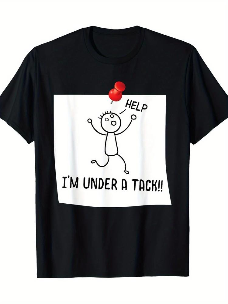 Men s Extra Large Help! I m Under a Tack! Graphic T-Shirt - 100% Cotton, Breat Unisex T-Shirt XL
Men s Extra Large Help! I m Under a Tack! Graphic T-Shirt - 100% Cotton, Breat Unisex T-Shirt XL
