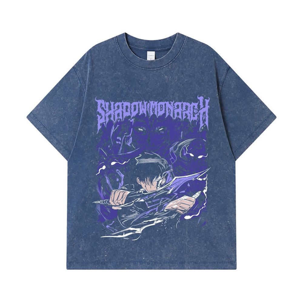 275 GSM Washed T-shirts 100% Cotton Solo Leveling V19 Print Unisex Heavy Cotton T Shirt 2XL королівський синій колір
275 GSM Washed T-shirts 100% Cotton Solo Leveling V19 Print Unisex Heavy Cotton T Shirt 2XL королівський синій колір