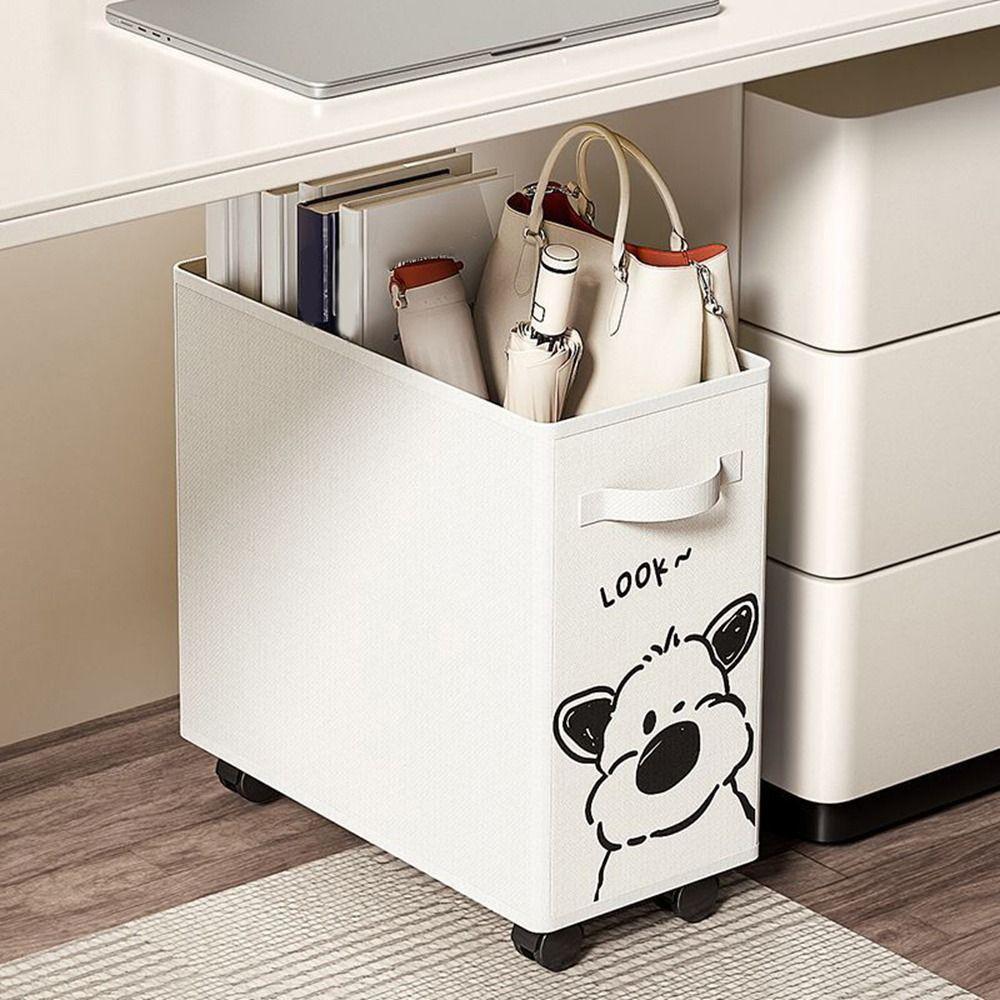Oxford Cloth Under Desk Cart Storage Basket Space Saving Laundry Basket Dormitory White-Cat
Oxford Cloth Under Desk Cart Storage Basket Space Saving Laundry Basket Dormitory White-Cat