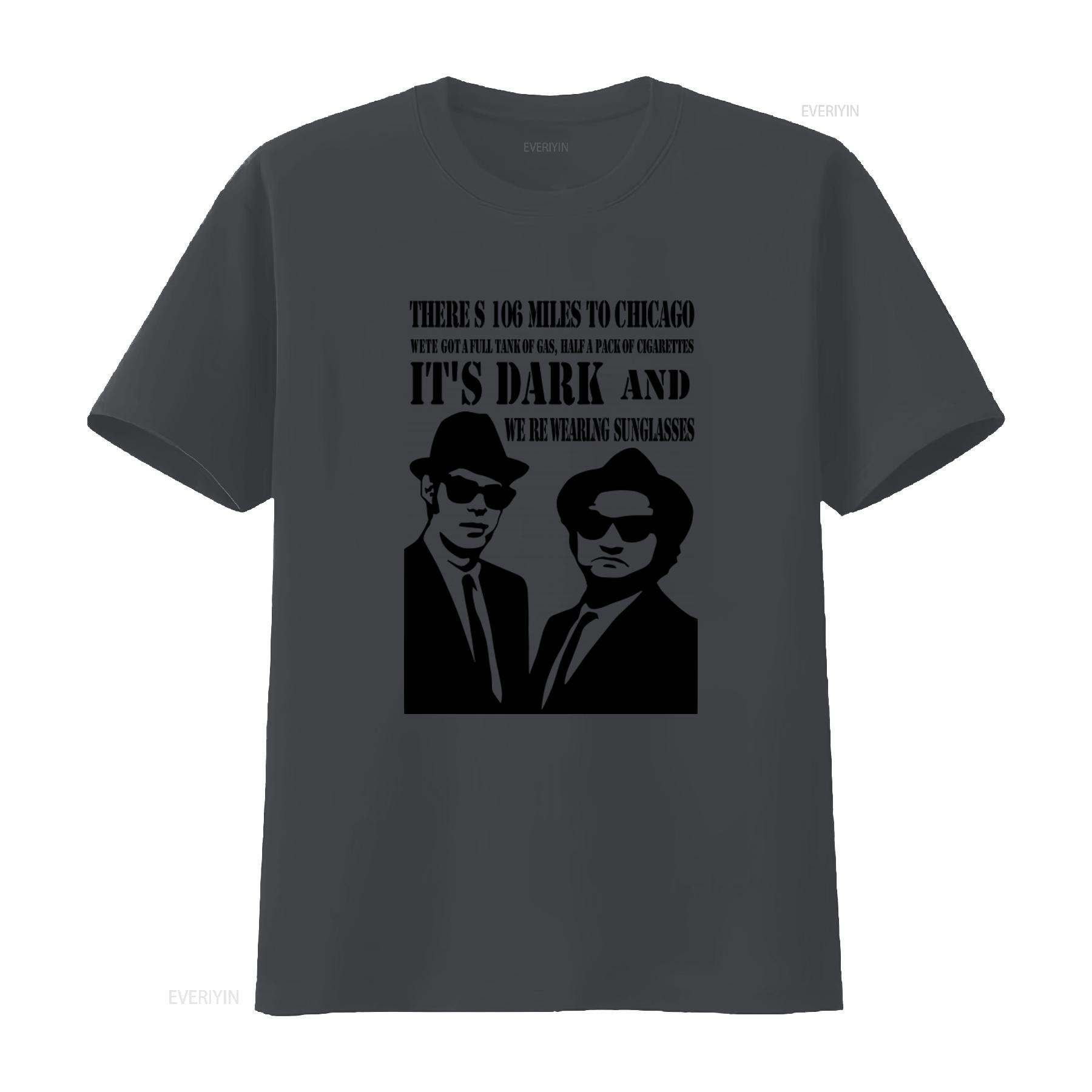 The Blues Brothers T Shirt 106 Miles to Chicago Full Tank of Gas Half Pack Cigarettes Its Dark Were Wearing vintage Washed 4XL
The Blues Brothers T Shirt 106 Miles to Chicago Full Tank of Gas Half Pack Cigarettes Its Dark Were Wearing vintage Washed 4XL