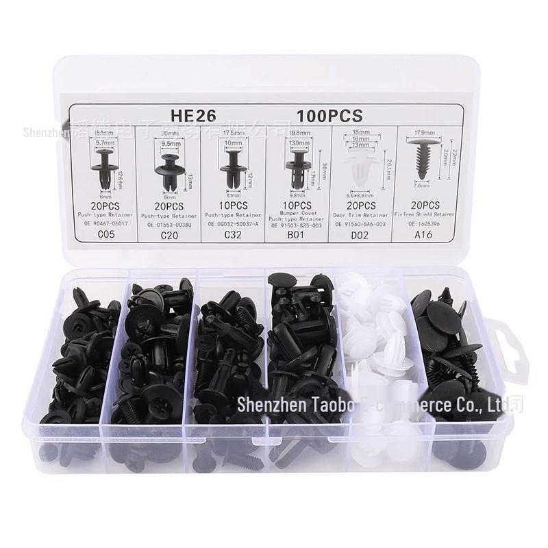 100 шт. Крепежные клипсы для расширения дверной панели - Пластиковые гвозди для бампера
100 шт. Крепежные клипсы для расширения дверной панели - Пластиковые гвозди для бампера
