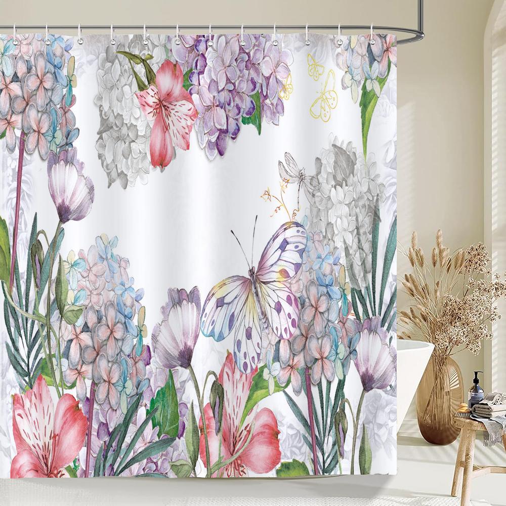 1 Pc Floral Pattern Polyester Material Shower Curtain Waterproof Fabric, Flowers Leaf Printed Partition Curtain For Bathroom W60H190(CM)-1 Pcs
1 Pc Floral Pattern Polyester Material Shower Curtain Waterproof Fabric, Flowers Leaf Printed Partition Curtain For Bathroom W60H190(CM)-1 Pcs