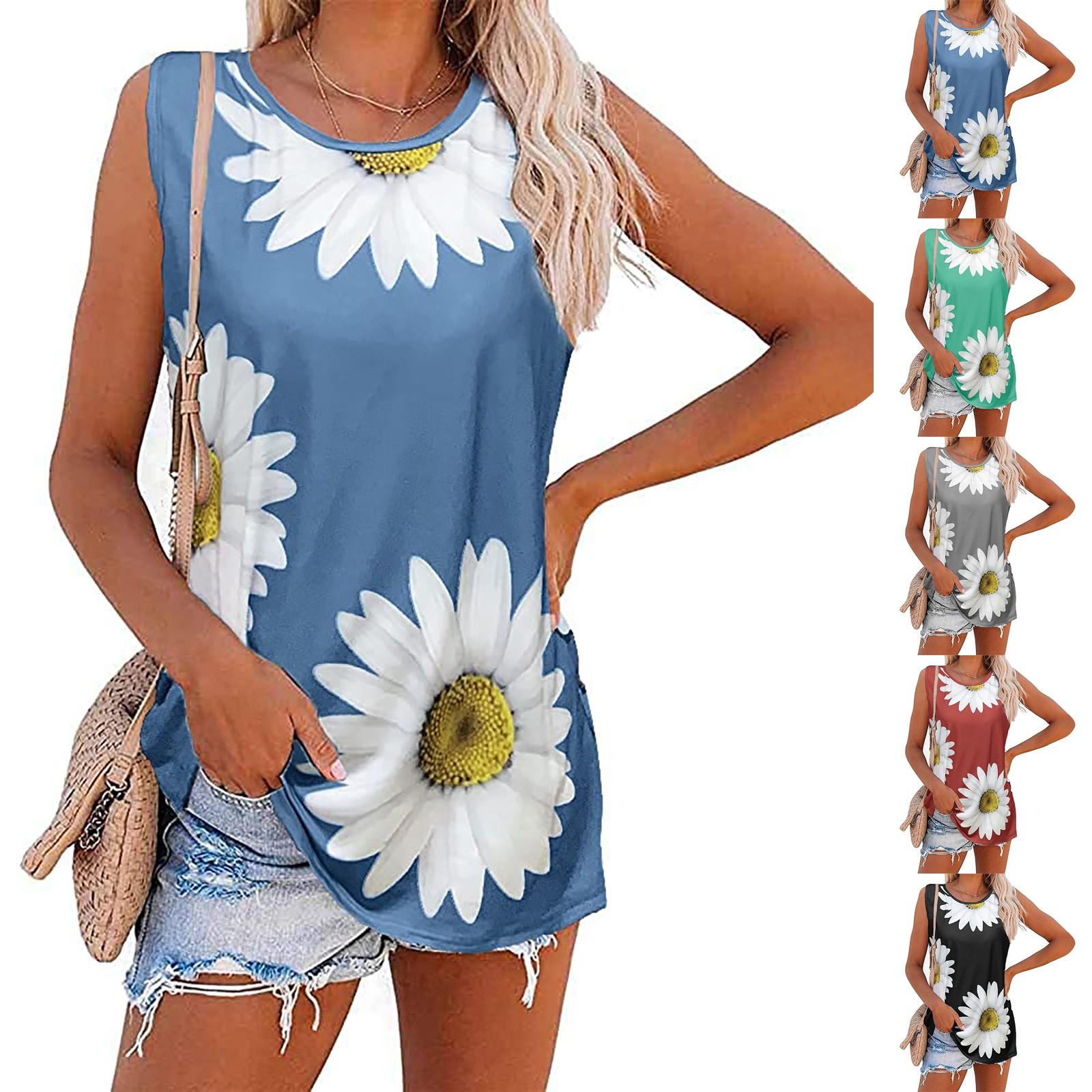 Folulus Women s Printed Tank Top Casual Loose Chrysanthemum Sleeveless Round Neck Top
Folulus Women s Printed Tank Top Casual Loose Chrysanthemum Sleeveless Round Neck Top