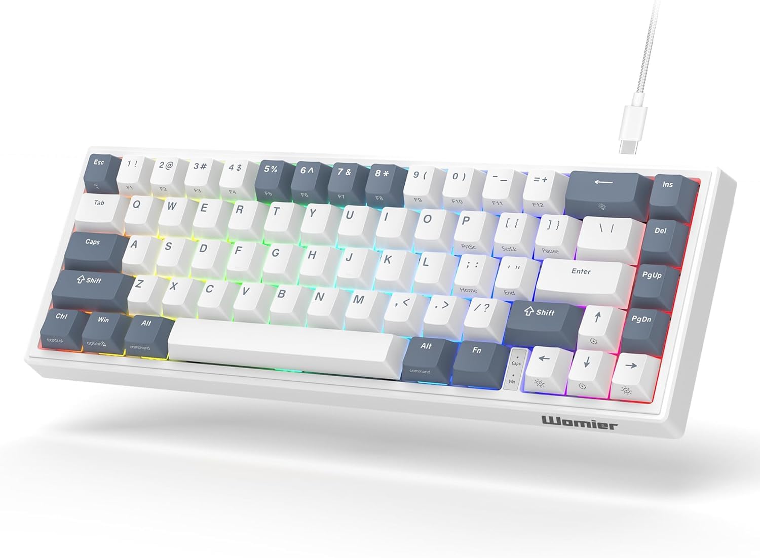 V-K66 Womier 60% Keyboard Mechanical Gaming Keyboard with Gasket Hot Swap Keyboard Wired LED Backlight Creamy Keyboard with Arrow Keys WhiteGray
V-K66 Womier 60% Keyboard Mechanical Gaming Keyboard with Gasket Hot Swap Keyboard Wired LED Backlight Creamy Keyboard with Arrow Keys WhiteGray