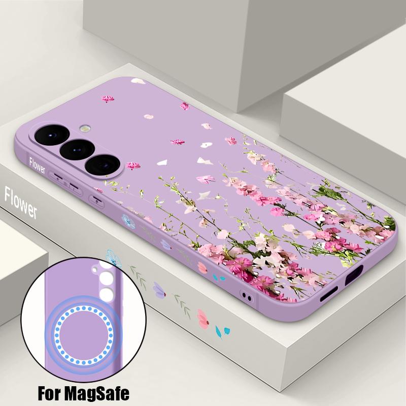 Vintage Flower Print Case For Samsung Galaxy S26 S25 Ultra S24 S23 FE S22 Plus S21 Built-in Metal Plate Magnetic Silicone Cover Samsung S24 FE фиолетовый
Vintage Flower Print Case For Samsung Galaxy S26 S25 Ultra S24 S23 FE S22 Plus S21 Built-in Metal Plate Magnetic Silicone Cover Samsung S24 FE фиолетовый
