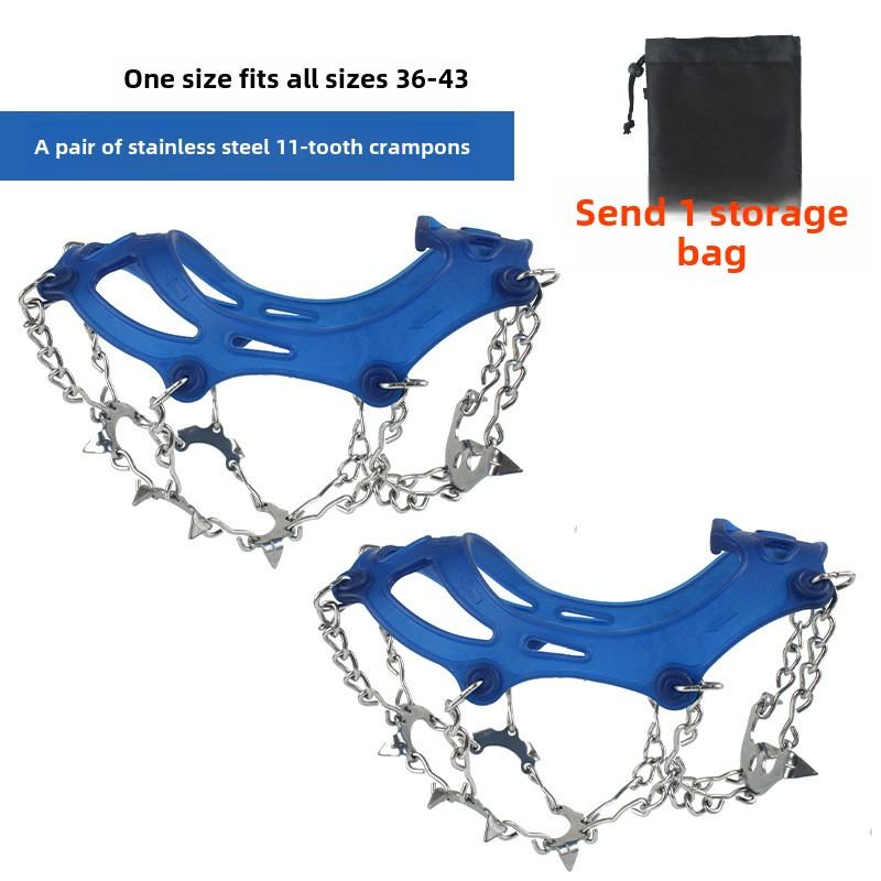 11-Point Stainless Steel Ice Cleats Crampons for Hiking Boots Winter Anti-Slip Traction Spikes Mountaineering Snow Crampons Outd синій
11-Point Stainless Steel Ice Cleats Crampons for Hiking Boots Winter Anti-Slip Traction Spikes Mountaineering Snow Crampons Outd синій