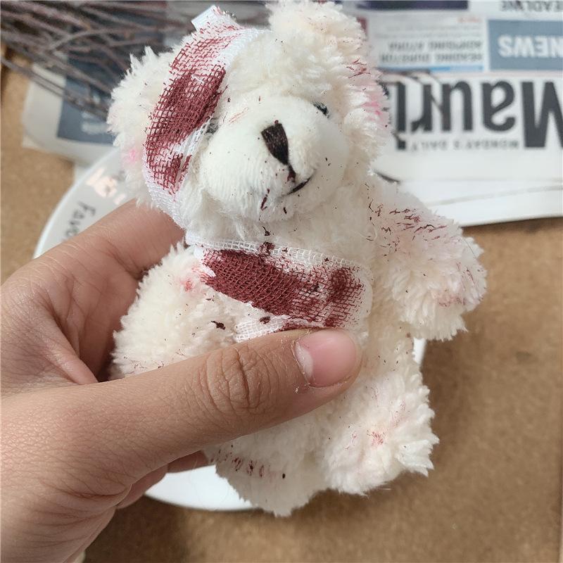 1Pcs Halloween Injured Animal Bear Doll Cool Punk Bloody Plush Bear Keychain Bag Pendant For Creative Fashion Cool Jewelry A1
1Pcs Halloween Injured Animal Bear Doll Cool Punk Bloody Plush Bear Keychain Bag Pendant For Creative Fashion Cool Jewelry A1