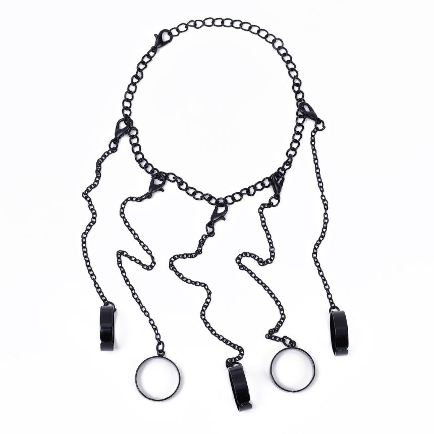 Punk Finger Bracelet Ring Retro Women Adjustable Black Ins Chains Rings Girls Alloy Hands Decoration Parts Jewelry Accessories
Punk Finger Bracelet Ring Retro Women Adjustable Black Ins Chains Rings Girls Alloy Hands Decoration Parts Jewelry Accessories