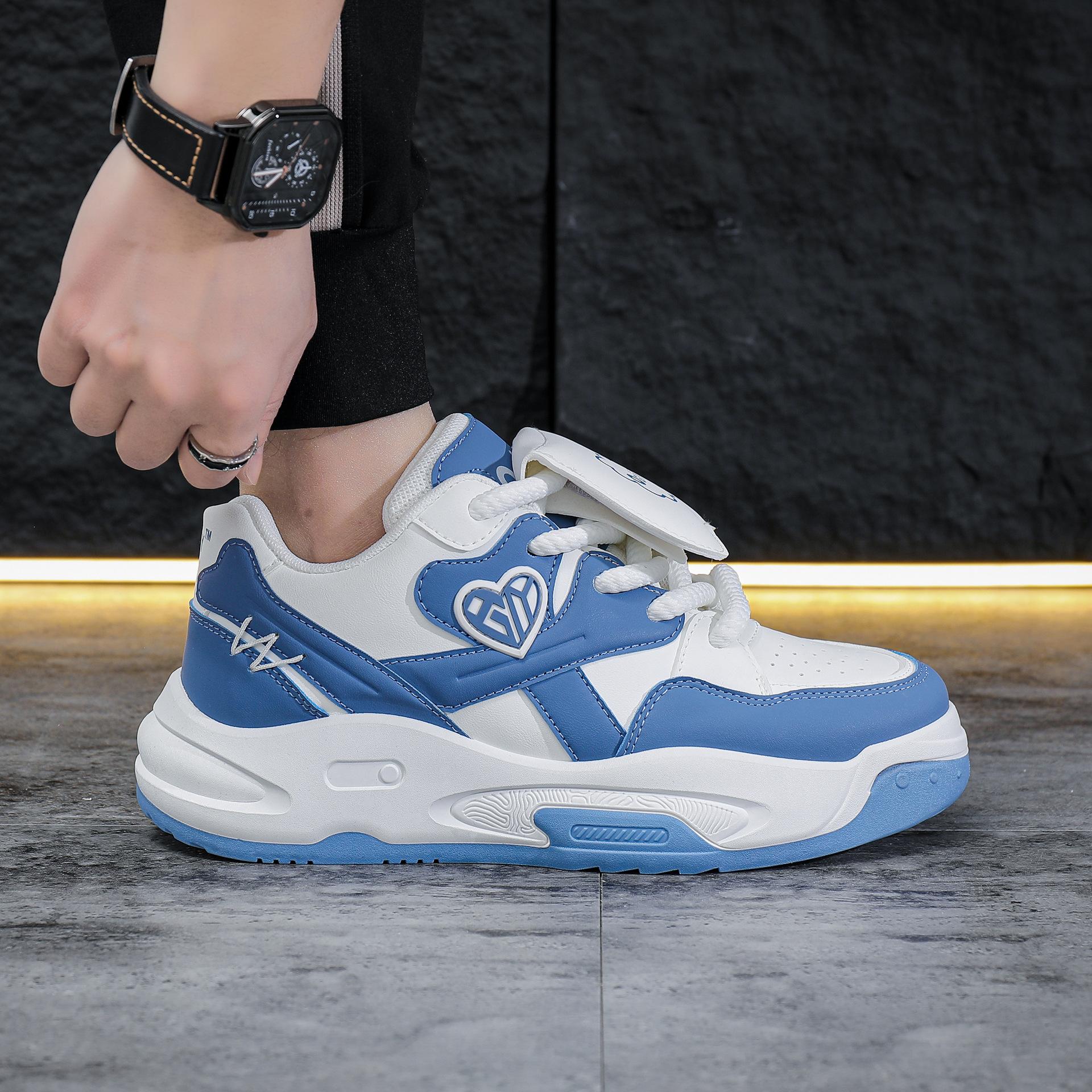 Spring new bread shoes platform color matching men s board shoes casual breathable student shoes versatile student sports shoes 39
Spring new bread shoes platform color matching men s board shoes casual breathable student shoes versatile student sports shoes 39