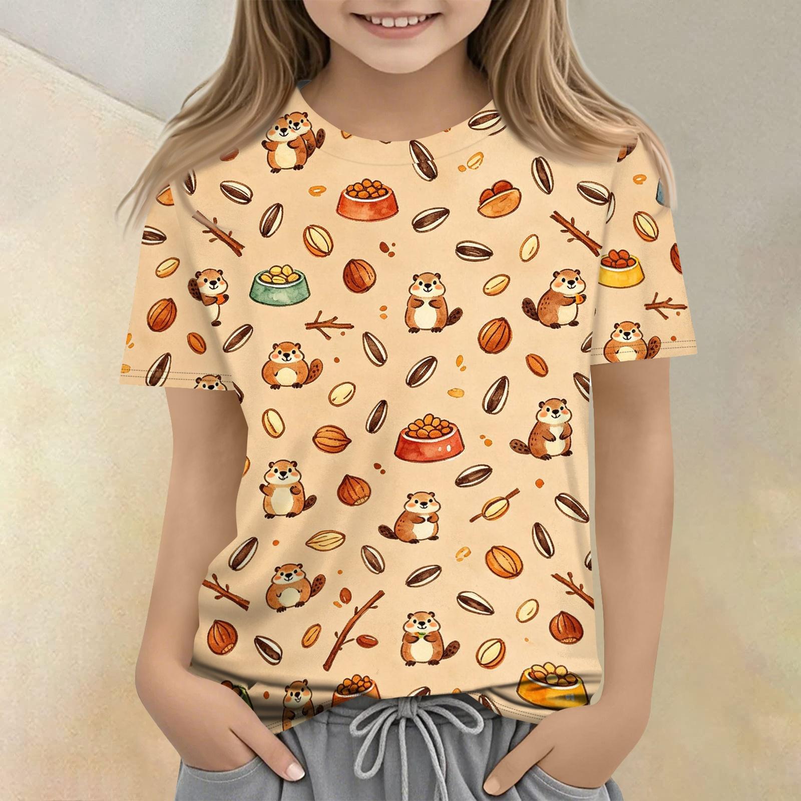 Kids Animal Print Crew Neck Short Sleeve Casual Loose Fit T Shirt Soft Comfortable Fabric Suitable for Everyday Wear 150 хакі
Kids Animal Print Crew Neck Short Sleeve Casual Loose Fit T Shirt Soft Comfortable Fabric Suitable for Everyday Wear 150 хакі